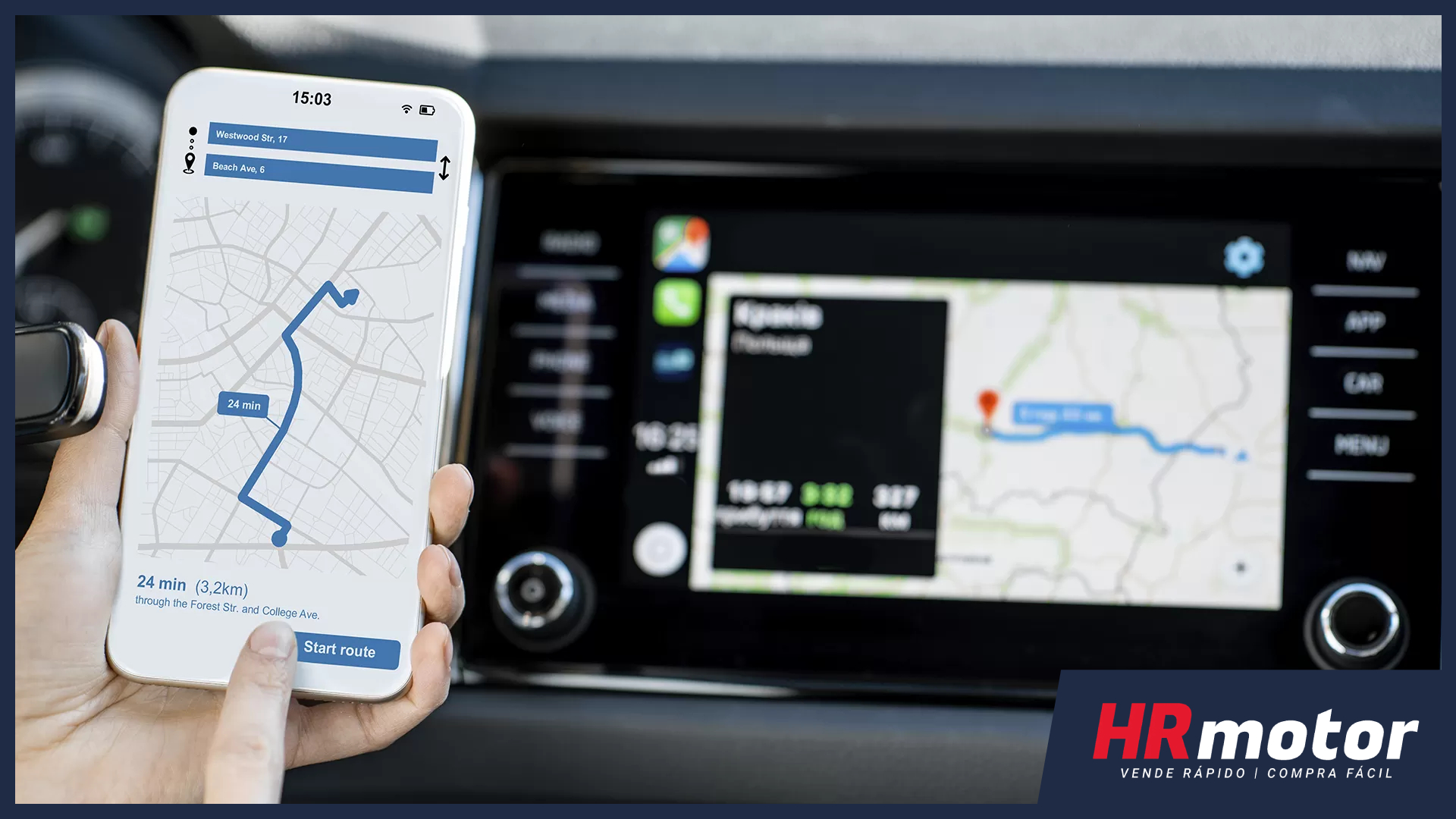 Aplicaciones para Android Auto y Carplay - HR Motor